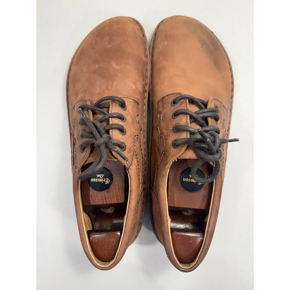 Birkenstock Brown Leather Lace Up Oxford Loafers Men’s EU 45 US 11 Made Germany
